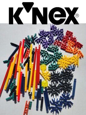 K'NEX Toy Building Set Bulk Lot Mixed Bundle Rods Connectors KNEX STEM Toy Rolle
